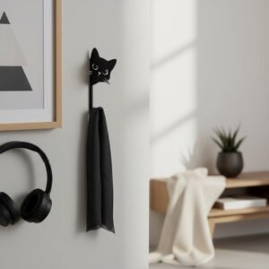 Cat Peeking Key Holder