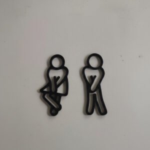 Bathroom WC Sign Figure