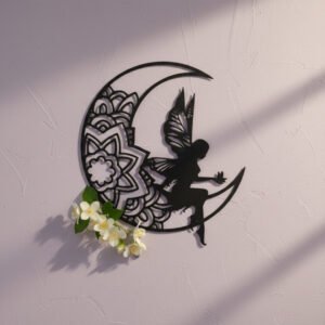 Moon Fairy & Butterfly Wall Art