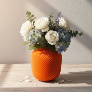 Decorative Orange Mac Vase
