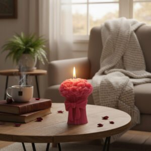 Red Rose Bouquet Candle Rose Fragrance