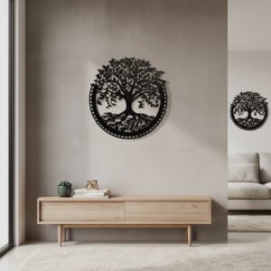 Sacred Tree of Life Wheel Wall Art