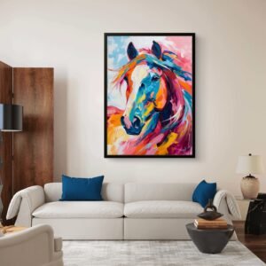 Equine Colourful Horse