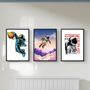 Cosmic Astronaut Wall Art