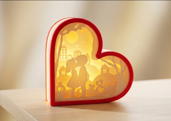 Romantic Heart Light Decorative Lamp for Bedroom and Gift