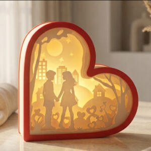 Heart Shaped Romantic LED Light Decorative Lamp for Home and Gift