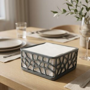 Modern Tabletop Napkin Holder Decorative Tissue Storage Box