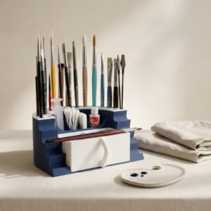 Multi-Slot Art & Craft Organizer Stand for Brushes, Tools & Accessories