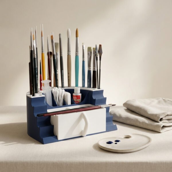 Multi-Slot Art & Craft Organizer Stand for Brushes, Tools & Accessories