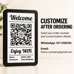 Scan & Stay Custom WiFi QR Code Sign