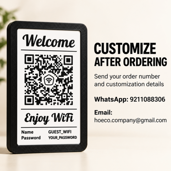 Scan & Stay Custom WiFi QR Code Sign