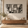 FloraArc Botanical Wall Art Trio